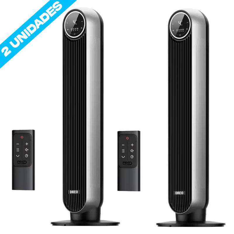 (PRÉ BLACK FRIDAY) Torre Inteligente de Resfriamento 2 em 1 com Controle – Ultra Silenciosa e Potente